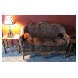 Wicker Loveseat 