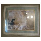 Kitty Playing with Pearls 