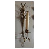 Pair of Crystal Candle Sconces 