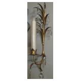 Pair of Crystal Candle Sconces 