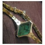 Seiko Watch Green Crystal 