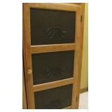 Oak Cabinet with metal detail 
