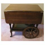 Vintage Wooden Table Cart 