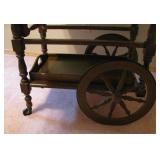 Vintage Wooden Table Cart 