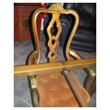  Vintage Hickory Chair Co. Dining Room Chairs - Set of 6 Queen Anne Legs & Pad Feet