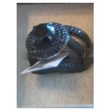 Black Spinel Sterling Ring Set 