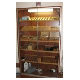 Large Cigar Humidor Display Case - Cigars and Boxes 