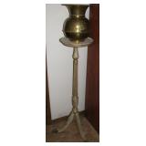 Redskin Brand Chewing Tobacco Brass Spittoon 