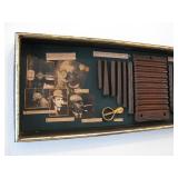 41 inch x 13 inch Famous Cigar Smokers and Memorabilia Framed Art Purchased from Mort’s Martini and 