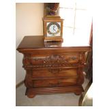 Beautiful Intricate Carved Wood Detailing made of Solid Wood Night Stand 1 of 2