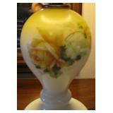 Magnificent Antique Electric Globe Table Lamp Signed 