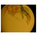 Magnificent Antique Electric Globe Table Lamp Signed 