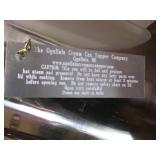 Stainless steel cream can modified to be used for cream can suppers. A great gift for those who cook