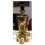 Liquor Decanter with Shot Glasses 