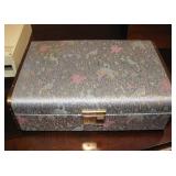 Vintage Print Jewelry Box 