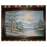 B Rooks Oil Painting on Canvas 