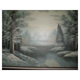 C Hudson Oil Painting on Canvas 