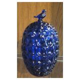 Cobalt Blue Glass Candy Dish 