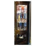 Lighted Corner Curio Cabinet 