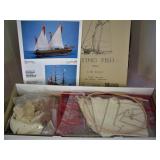 Vintage Schooner Boat Kit Never Used 