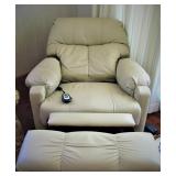 Leather Remote Electric Recliner 