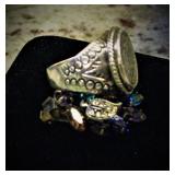 Sterling Mexico Numbered Coin Ring  