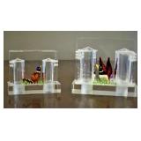 Lucite Perfume Holders 