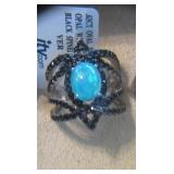 Ethiopian Opal and Spinel Ring 