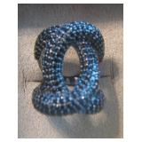 Black Spinel and Sterling Ring 