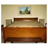 Beautiful King Size Sleigh Bed 