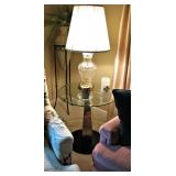 Glass Top End Table 