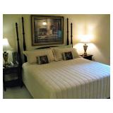 Beautiful -Tall Finial Mahogany King Bed 