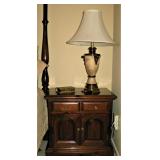 King Colonial Wood Nightstand 