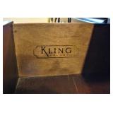 King Colonial Wood Nightstand and Dresser 