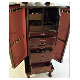 Jewelry Armoire with Mirror 