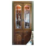 Lighted Corner Hutch 