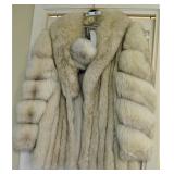 Fox Fur Coat and Ear Muffs 