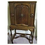 Ornate Antique Cocktail - Liquor Cabinet 