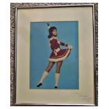 KC Cheifs Vintage Autographed Cheerleader 