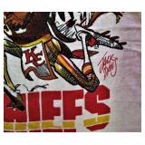 Autographed KC Chiefs Beach Towel Vintage  