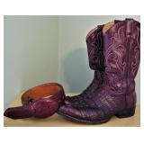 Genuine Alligator Cowboy Boots and Belt 