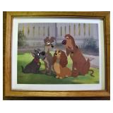 Walt Disney Lithograph Lady and the Tramp 