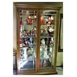 Beautiful Glass Front Wood Display Case 