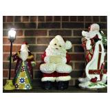 Jim Shore and Vintage Ceramic Santa Claus