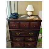 Dark Solid Wood Bedroom Chest  