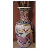 Large Asian Vase with Bamboo 