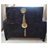 Carved Wood Oriental Trunks 