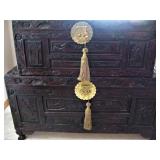 Carved Wood Oriental Trunks 