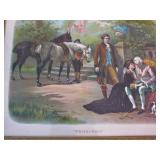 Antique Framed Lithograph Forgiven 