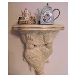 Vintage Cockatoo Parrot Shelf  